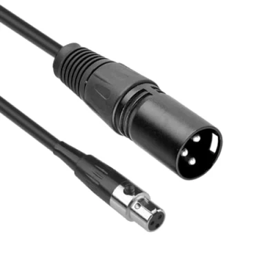 Imagen de SIENOC Mini XLR Hembra 3P a Macho 3Pin Plug Pro Mic Cable de audio Premium (Cable XLR)