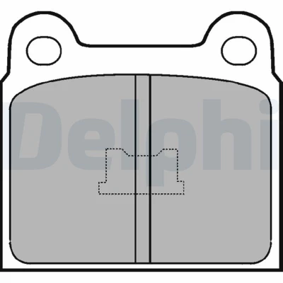 Imagen de DELPHI LP76 Juego de pastillas freno no preparado para indicador desgaste Chapa antichirridos sin accesorios VOLKSWAGEN: Polo II Coupé