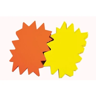 Imagen de Agipa 013925 FLU Retail Labels Fluorescent Card 16 x 24 cm Pack of 25 Yellow/Orange
