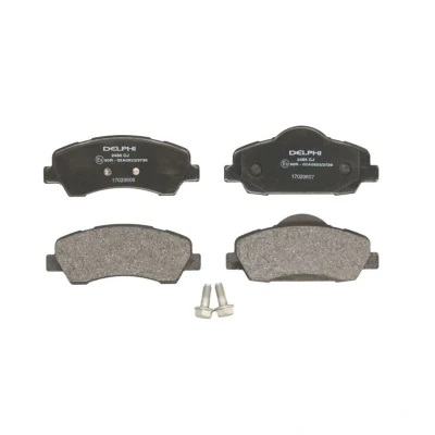 Imagen de DELPHI LP2485 Juego de pastillas freno no preparado para indicador desgaste Chapa antichirridos con accesorios PEUGEOT: 308 II Hatchback
