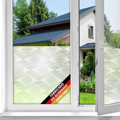 Imagen de d c fix vinilo adhesivo para cristales ventanas Charis estático premium opaco translúcido privacidad decorativo mampara de ducha baño lámina pegatina 45 cm x 1,5 m