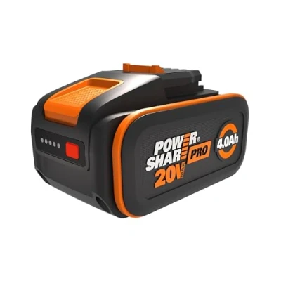 Imagen de WORX PowerShare Pro WA3644 Batería Recargable de Iones Litio (20 V, 4,0 Ah, Mayor Seguridad y Tiempo Funcionamiento, con indicador LED, innovadora tecnología Heatshield, Adecuada para