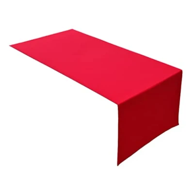 Imagen de Lemos Home Camino de Mesa algodón, colección Concepto, Color y tamaño a Elegir (Camino 45 x 150 cm, Rojo)