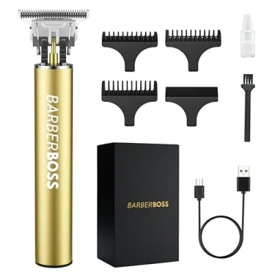 Imagen de Barberboss cortadora de barba para hombres y cortapelos inalámbricos: pelo hombres, recortadora precisión QR 2070