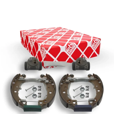 Imagen de FEBI BILSTEIN 37502 Kit frenos, disco de tambor Eje trasero con cilindro freno rueda, accesorios, material montaje añadido