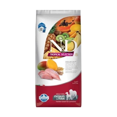 Imagen de FARMINA ND Dog Tropical Selection Med Maxi Pollo 10KG