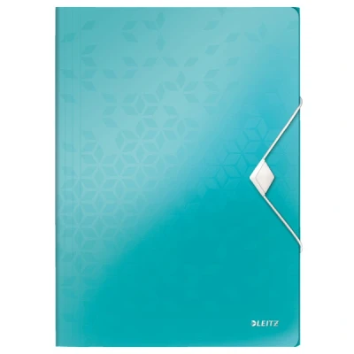 Imagen de Leitz 45990051 Carpeta de gomas WOW PP con 3 solapas DIN A4 color turquesa metalizado