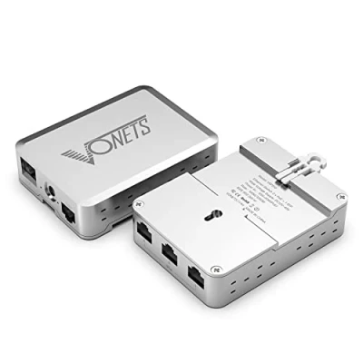 Imagen de VONETS Industrial PoE Gigabit Switch Ethernet RJ45 Splitter Extender Plug&amp;Play 10/100/1000M 3PoE + 1 SFP+1 Uplink (5 puertos) Metal Universal para dispositivos de red VSP510