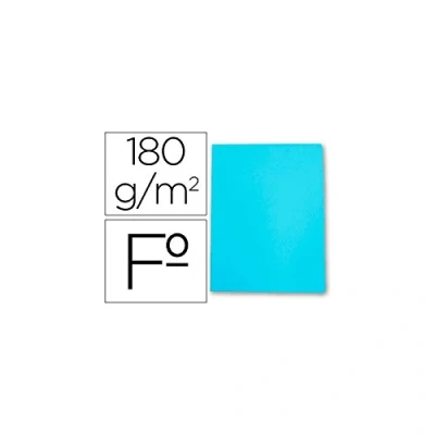 Imagen de SUBCARPETA CARTULINA GIO FOLIO CELESTE PASTEL 180 G/M2 (50 unid.)