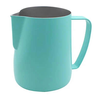 Imagen de Dianoo Frothing Pitcher Jug Estufa para café, Latte y espuma de leche (600 ml), color azul