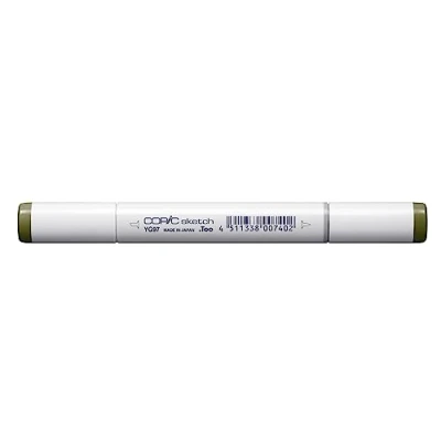 Imagen de Copic Sketch YG97, Spanish Olive, Rotulador doble con medio y punta de pincel