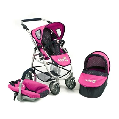 Imagen de Bayer Chic 2000 637 12 Cochecito Convertible 3 In 1 Emotion All In, Lunares Navy pink