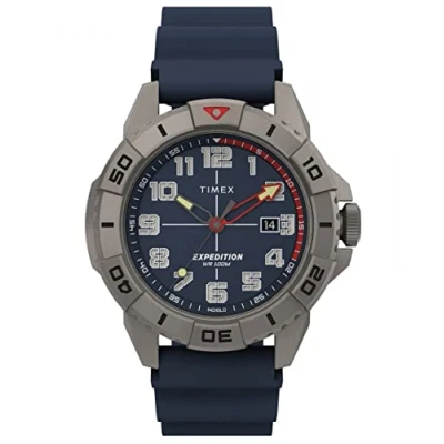 Imagen de Timex Reloj Analógico para Hombres de Cuarzo con Correa en Silicona TW2V40800