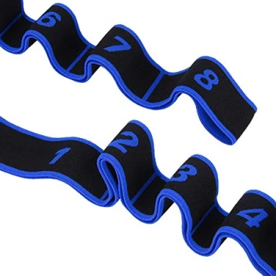 Imagen de Bandas de Entrenamiento Resistencia, Banda Ejercicio Resistencia Yoga físico Ejercicios Gym Elástica Baile Latino Pilates Pull Up Bandas(Azul)