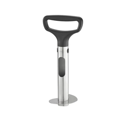 Imagen de RÖSLE PRO Cortador de piñas, pelador piñas para descorazonar y cortar en anillos, con mango ergonómico, escala corte ranura expulsión, ABS, acero inoxidable 18/10
