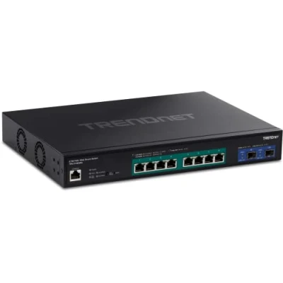 Imagen de TRENDNET ACCESSORIES Interruptor PoE+ Inteligente Web de 10 Puertos 2.5G con Ranuras SFP+ 10G