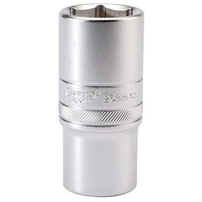 Imagen de Draper HT MM/MS 1/2 &quot;Square Drive 6 Punto Metric profundo Socket (26 mm), color azul
