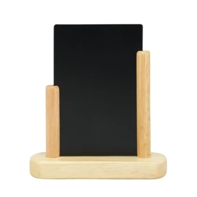 Imagen de Securit 10 cm x 15 Wood Elegant Small Table Chalk Board Lacquered Finish, Teak