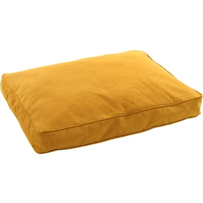 Imagen de Flamingo Cojín Ziva Rectangular + Cremallera Borde Amarillo Ocre 80x60x10cm
