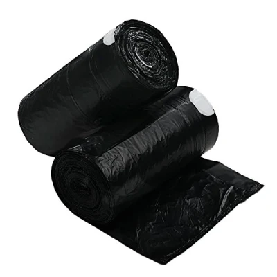 Imagen de Dynko 50 L Bolsa de Basura, Basura con Cordón Negro, 110 Bolsas