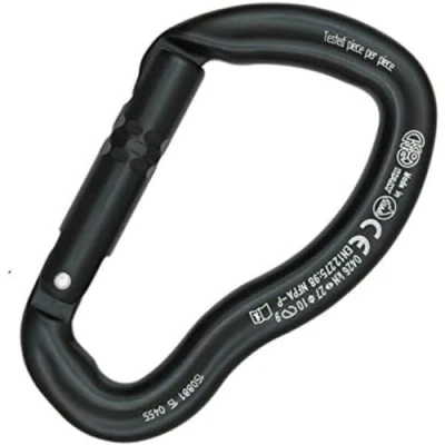 Imagen de Kong Ergo Mosquetón Recto para Puerta, Color Negro