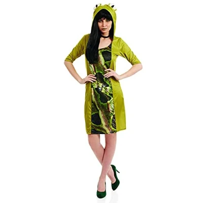 Imagen de Fun Shack Disfraz Rana Vestido Mujer, Mujer Carnaval Disponible en Talla XL