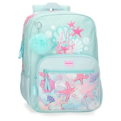 Imagen de Movom I Love Sea Life Mochila Escolar Azul 30x38x12 cms Poliéster 13,68L