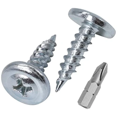 Imagen de Marcopol Paquete de 20 piezas acero galvanizado 6 x 70 mm, tornillos madera amarilla, cabeza torx, oblea, madera, parcialmente roscados (20, mm)