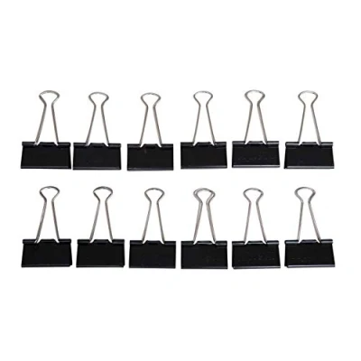 Imagen de Mutilar Clip de 2144190 foldback Mauly 214 en envases cartón, 41mm, 19mm, Negro, 12St