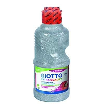 Imagen de Tempera Giotto LIQUIDA Glitter 250 ml Botella Plata