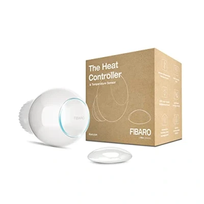 Imagen de FIBARO Pack ZW5 EU Z Wave Termostato, RoHS 2011/65/EU, RED 2014/53/EU, Polímero de Litio, 10 30 C, Blanco