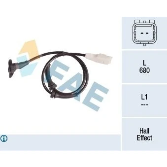 Imagen de Sensor, revoluciones de rueda FAE 78181