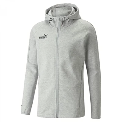 Imagen de PUMA Teamfinal Casuals Sudadera con Capucha Jacket, Hombre, Gris Claro Jaspeado, L