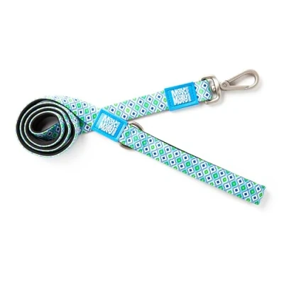 Imagen de MAX &amp; Molly Correa clásica Acolchada de Neopreno Impermeable y Lavable a máquina para Perros medianos Grandes, Color Azul Retro, L