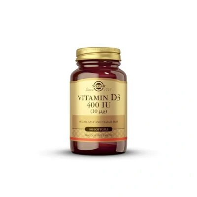 Imagen de Solgar Vitamina D3 400 UI (10 μg) 100 cápsulas blandas
