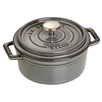 Imagen de STAUB Mini cocotte de hierro fundido, Redonda 12 cm, 0,25 L, Gris grafito