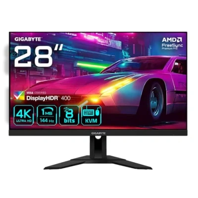 Imagen de Gigabyte M28U 28&quot; Monitor de Juego 4K UHD 3840 x 2160, 144Hz, 1ms, 300 CD/m², FreeSync Premium Pro, Display HDR400, HDMI 2.1, Displayport 1.4