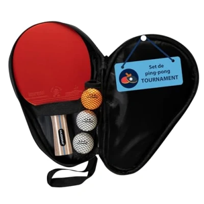 Imagen de HUDORA Set de Ping Pong Game Conjunto Palas Tenis Mesa 2 y 3 Pelotas pimpón Ideales para Expertos