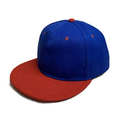 Imagen de Gorra de béisbol Lisa para Hombre y Mujer, clásica, Ajustable Deportes al Aire Libre, Unisex (Azul Rojo, 1)