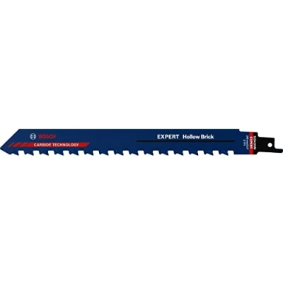 Imagen de Bosch Professional 1x Hoja de Sierra sable Expert `Hollow Brick` S 1543 HM (para Bloque construcción poroton, Longitud 240 mm, accesorios sable)