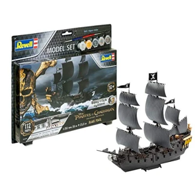 Imagen de Revell Piratenschiff Black Pearl Pirates of The Caribbean vehículo Kit Modelo, Multicolor, Mittel (65499)
