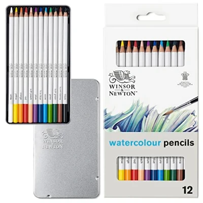 Imagen de Winsor &amp; Newton Studio Collection Set Lata de Lápices Acuarela, 12 lápices, Multicolor