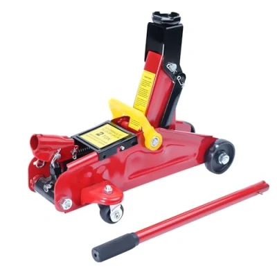 Imagen de HYCHIKA Gato de Carreras Acero, para Coches con Bomba elevación rápida pistón hidráulico, Capacidad 2 toneladas, Rango 5,3 a 11,6 Pulgadas.