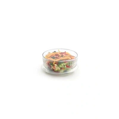 Imagen de Lékué Tapa extensible/flexible reutilizable para conservar alimentos 15 cm, silicona platino translúcido, 1 unidad