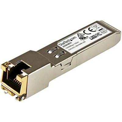 Imagen de StarTech.com Módulo Transceptor SFP Compatible con el Modelos JD089B de HPE 1000BASE T a RJ45 Cat6 / Cat5e Ethernet Gigabit 1Gb 100m 5820AF, 12500, 5500 (JD089BST)