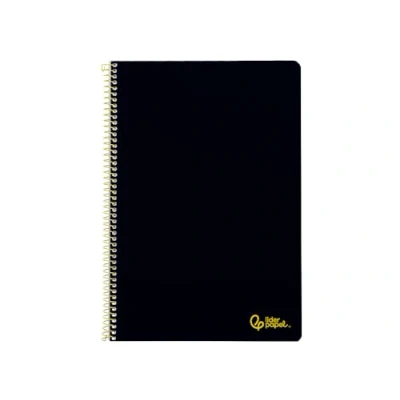 Imagen de Liderpapel Cuaderno espiral a4 smart tapa blanda 80h 75gr pauta 3,5mm con margen color negro