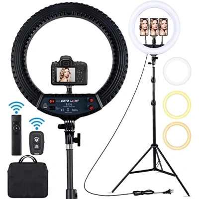 Imagen de Anillo de Luz con Tripode 18&quot;, Ring Light Led Control Remoto Bluetooth para Móvil Selfie Maquillaje Fotografia Youtube Tik Tok Live