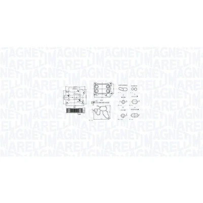 Imagen de MAGNETI MARELLI 350300001300 Radiador de Aceite OPEL: Astra H GTC, J Hatchback, FIAT: Grande Punto Hatchback