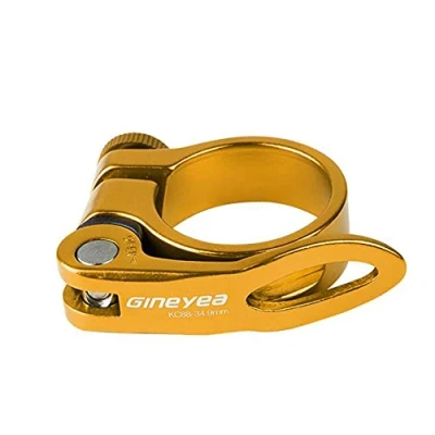 Imagen de Cierre de sillín o abrazadera tija bicicleta con palanca liberación rápida para Mountain Bike (MTB) carretera 31,8MM / 34,9MM