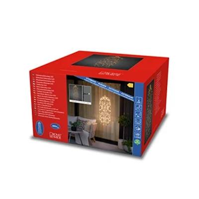 Imagen de Konstsmide Christmas Cortina de luces LED medusa 2.600K 400 95x30cm